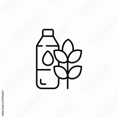 grain and water icon sign vector