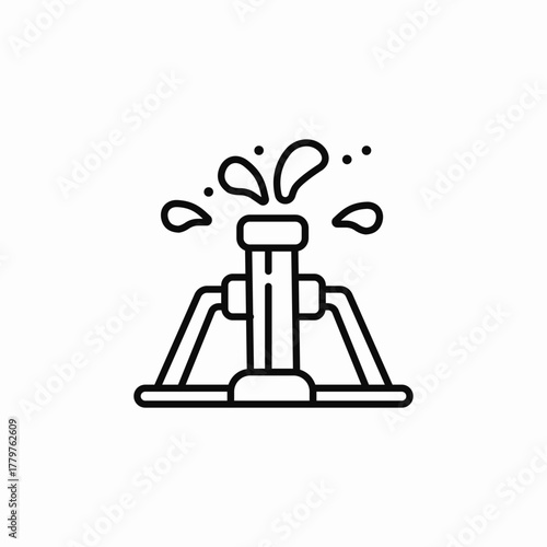 oil well icon sign vector