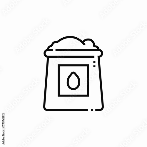 seeds bag icon sign vector