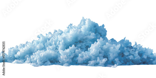 Wallpaper Mural Pile Of Light Blue Ice Crystals With Sharp Edges In A Row Torontodigital.ca