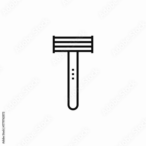 shaving blade razor icon sign vector
