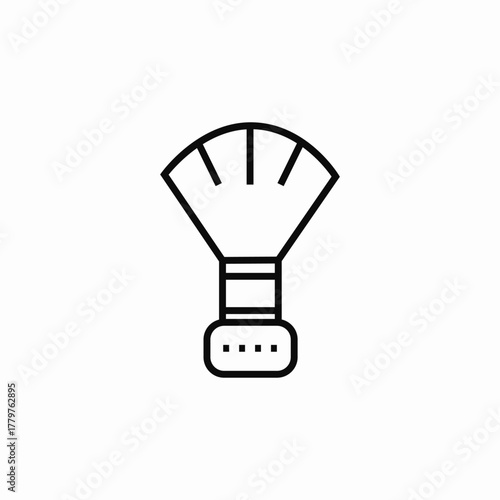 shaving brush icon sign vector