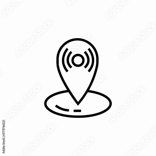 pin location place icon sign vector