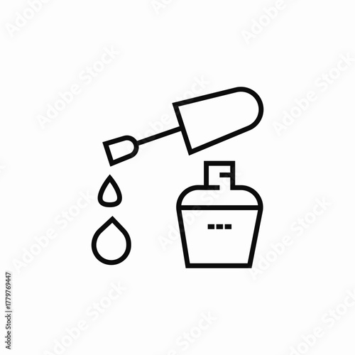 nail polish icon sign vector
