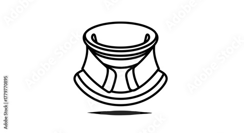 Stylized illustration of a cooling tower icon.