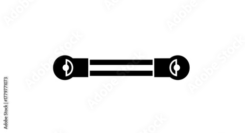 Automotive tie rod end suspension link icon.
