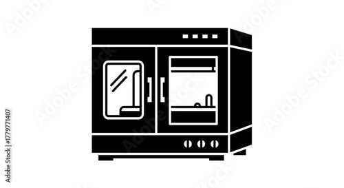 Modern 3D Printer Precision Manufacturing Technology.