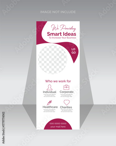 Modern and business roll up banner design template corporate roll up banner 