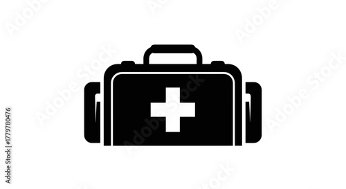 First Aid Kit Icon Medical Emergency Symbol.