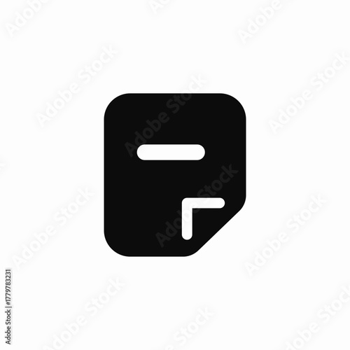 document removal icon sign vector