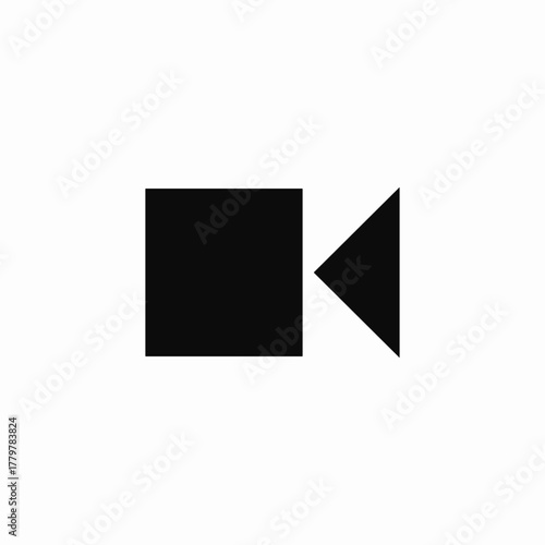 open video camera icon sign vector