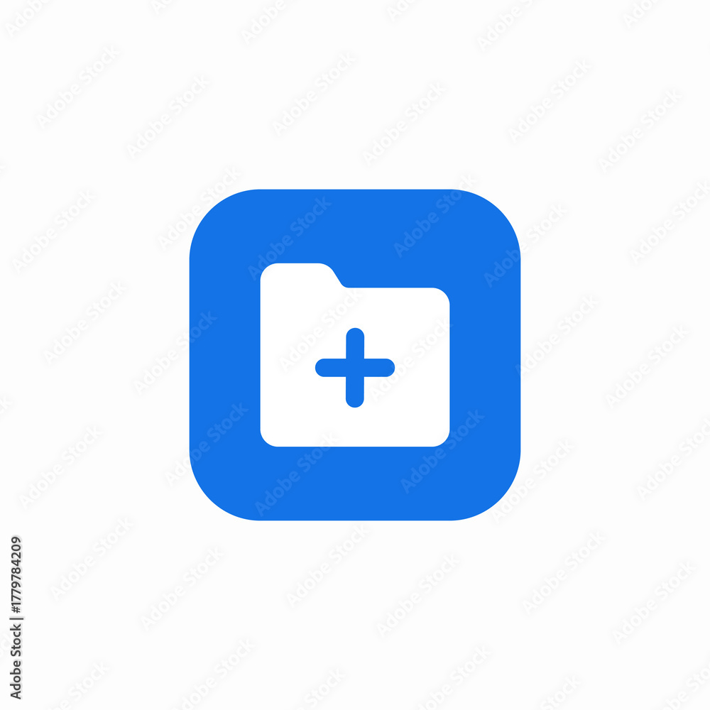Fototapeta premium small folder add icon sign vector