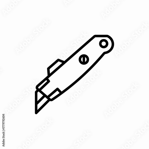 paper cutter icon sign vector