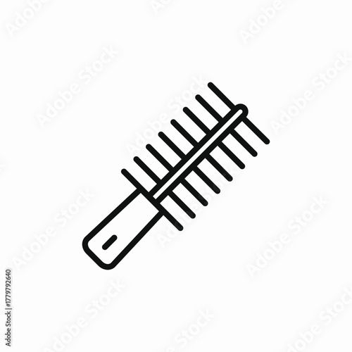 pet comb icon sign vector