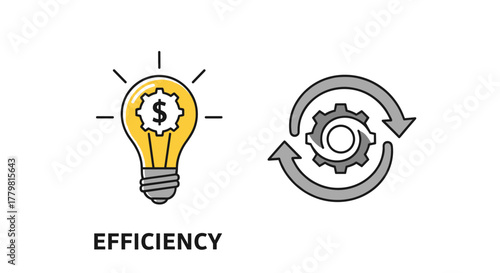 Scalability line icon set representing business growth and development concepts, featuring icons for scaling, resizing, expanding, elasticity, adaptability, and performance, symbolizing efficient