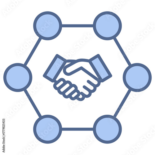 Stakeholder Relations Blue Icon