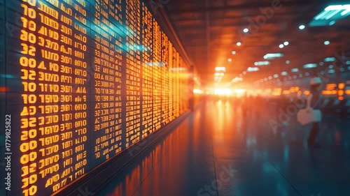 Data Illuminated: A close-up perspective of information displays creates a mesmerizing dance of light and data. the image evokes feelings of progress and possibility.