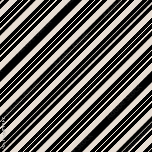 classic seamless pattern featuring simple black diagonal stripes against a white background a bold energetic staple ideal for modern apparel packaging or geometric decor vector illustration