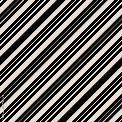 classic seamless pattern featuring simple black diagonal stripes against a white background a bold energetic staple ideal for modern apparel packaging or geometric decor