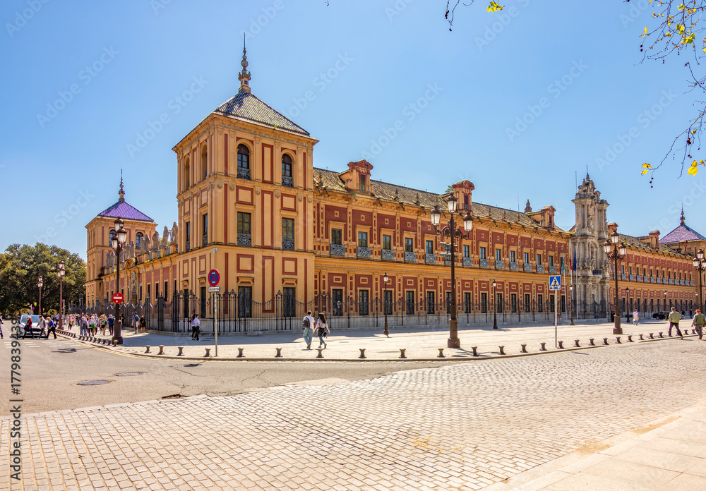 Obraz premium Palacio de San Telmo palace in Seville, Spain