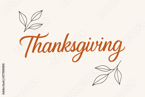 Bold Block Typography Happy Thanksgiving Day Vertical Design