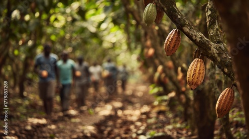 cocoa farm workers