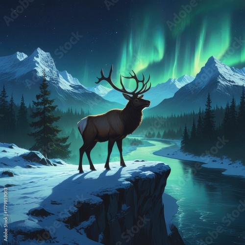 deer in the mountains