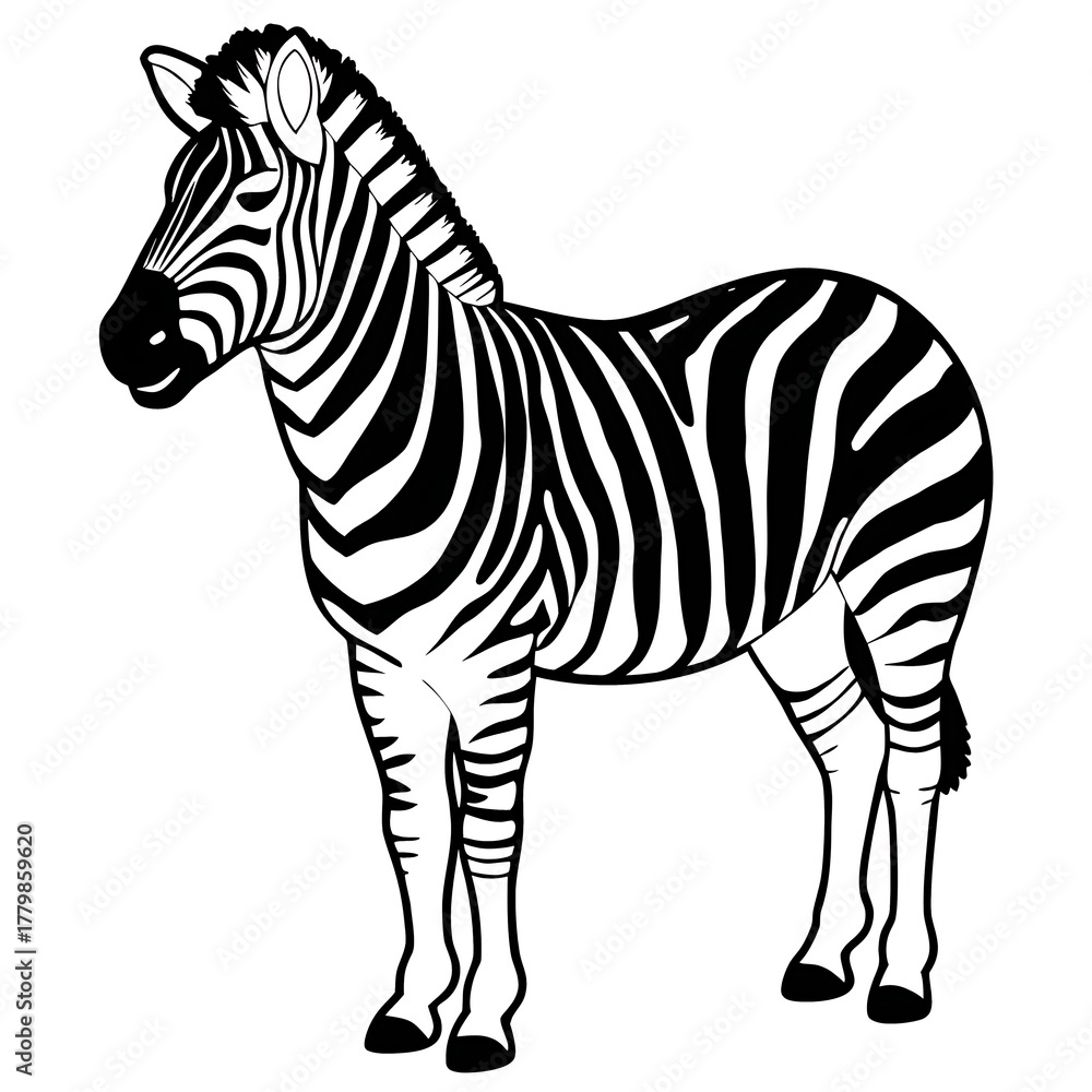 Obraz premium zebra vector illustration