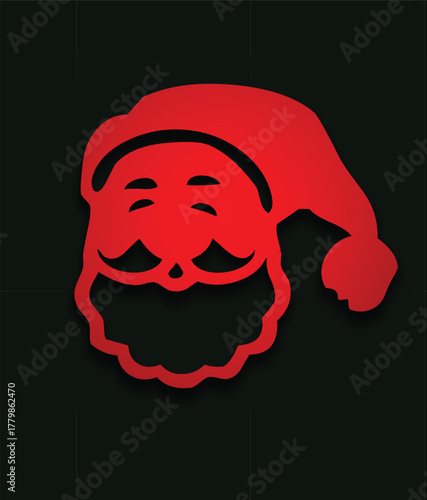 Santa Claus Christmas Silhouette design