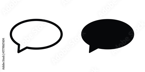 Bubble speech icon design template