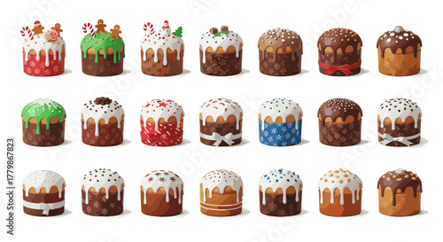 Collection of easter cakes