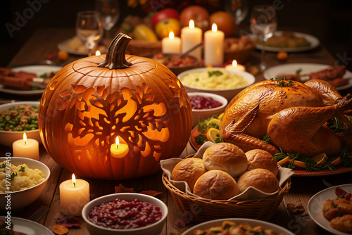 Close-up Thanksgiving shot
