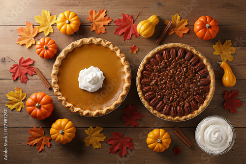 Thanksgiving dessert close-up