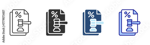 Pro Bono Icon Set. Designed In Multi Style