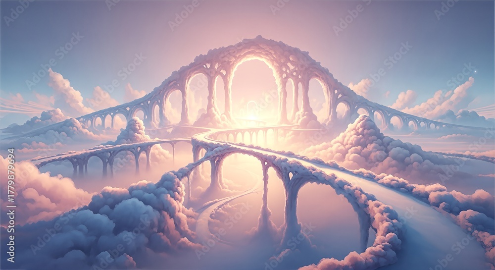 Fototapeta premium Ethereal Bridge to the Heavens.