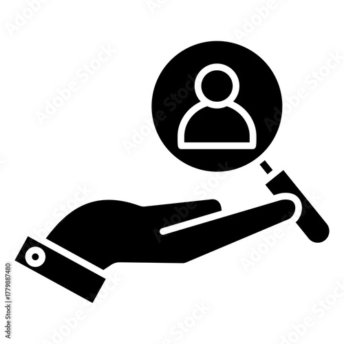 Prospect Research Glyph Icon