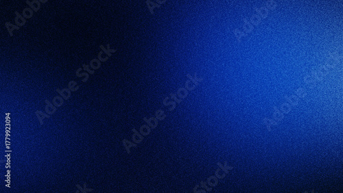 Abstract dark blue gradient texture with grainy nostalgic retro effect
