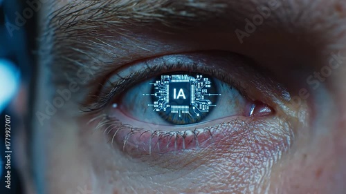 Chip de IA implantado en el ojo humano, chips de memoria: video futurista sobre el futuro de la humanidad
