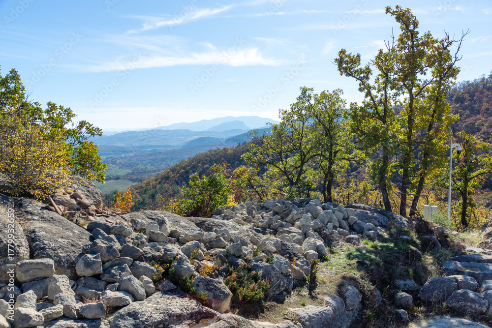 Obraz premium Ruins of Ancient thracian city of Perperikon, Bulgaria