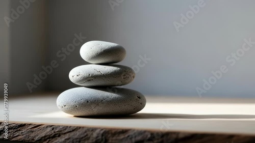 Zen Stones Stacked Serenity Calm Balance Nature.