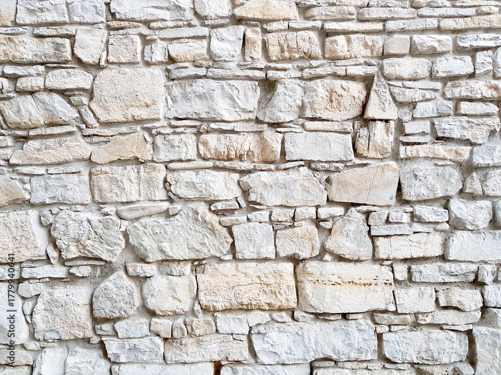 Fototapeta premium Old stone wall texture background.