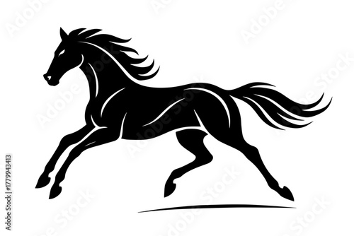 Running Horse Silhouette
