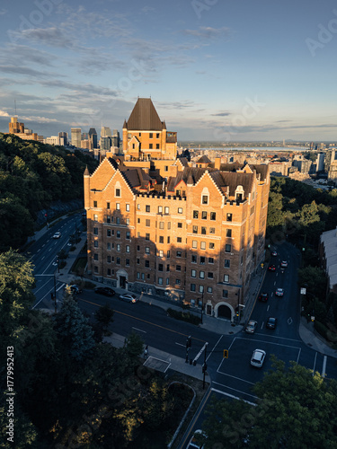 View on Montreal from above summer