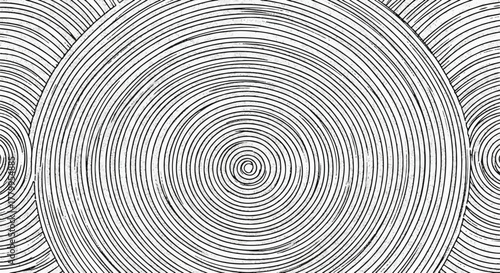 Concentric Circles Abstract: An artistic display of concentric circles, forming an intricate pattern and rhythmic visual experience.