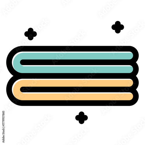 stack of towel icon