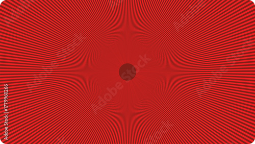 Abstract red fractal pattern with radial and vertical symmetry