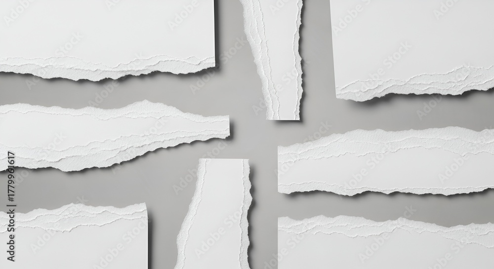 Fototapeta premium Minimalist torn paper background, perfect for abstract design or texture overlays