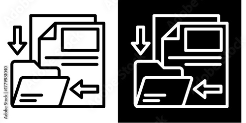 Data Gathering   Icon Set White Mix Style Collection