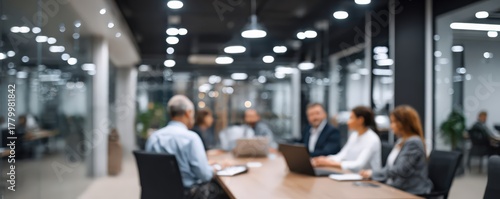 Unclear leadership discussion, Boardroom gathers to discuss quarterly strategies and digital