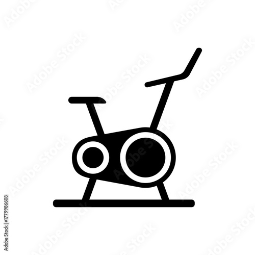 Exercise bike cycling spin class cardio flat
